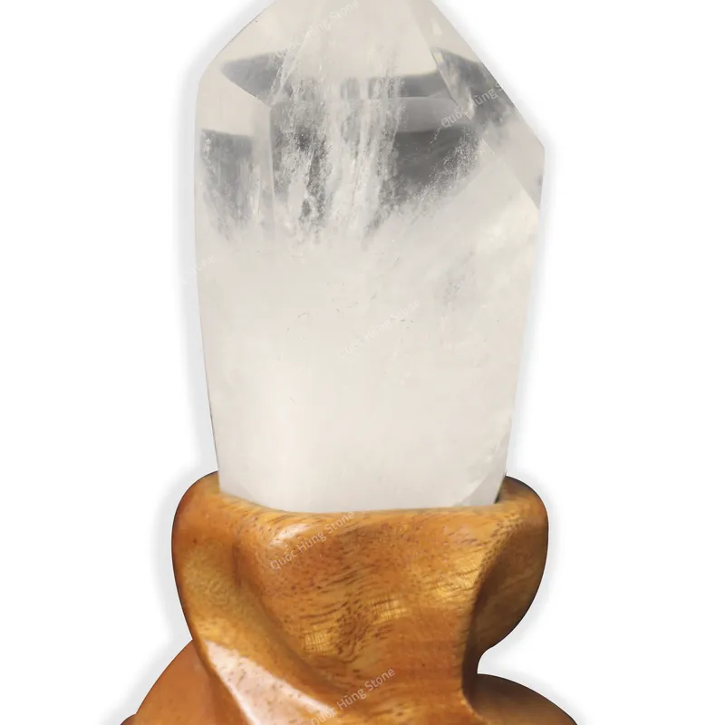 Tinh Thể Đá Thạch Anh Trắng 14x7,5cm