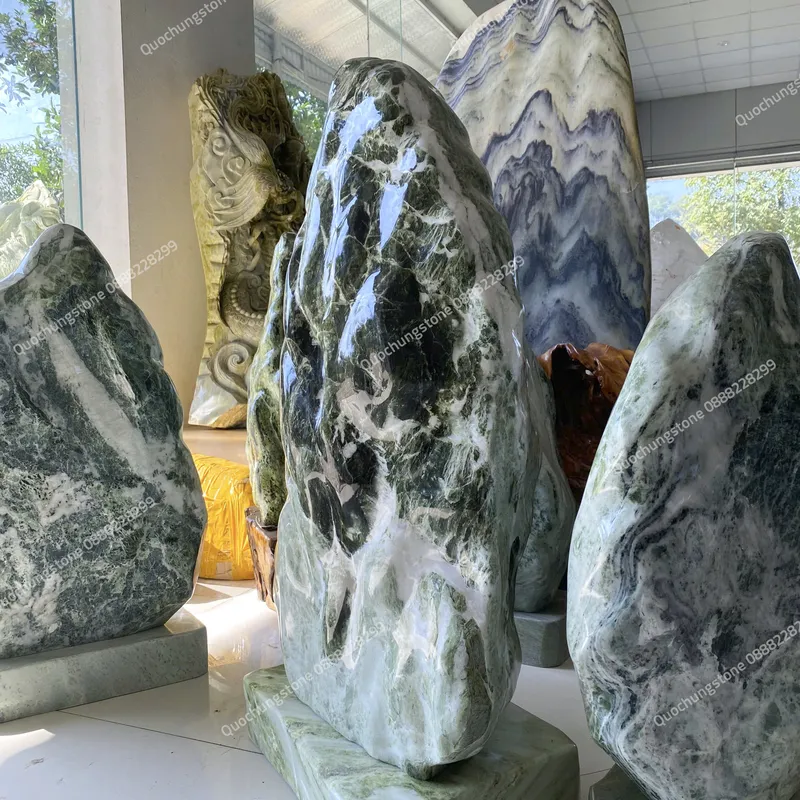 Núi Đá Serpentine Xanh Tự Nhiên 200kg