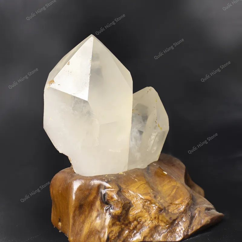 Tinh Thể Đá Thạch Anh Trắng 16x14cm