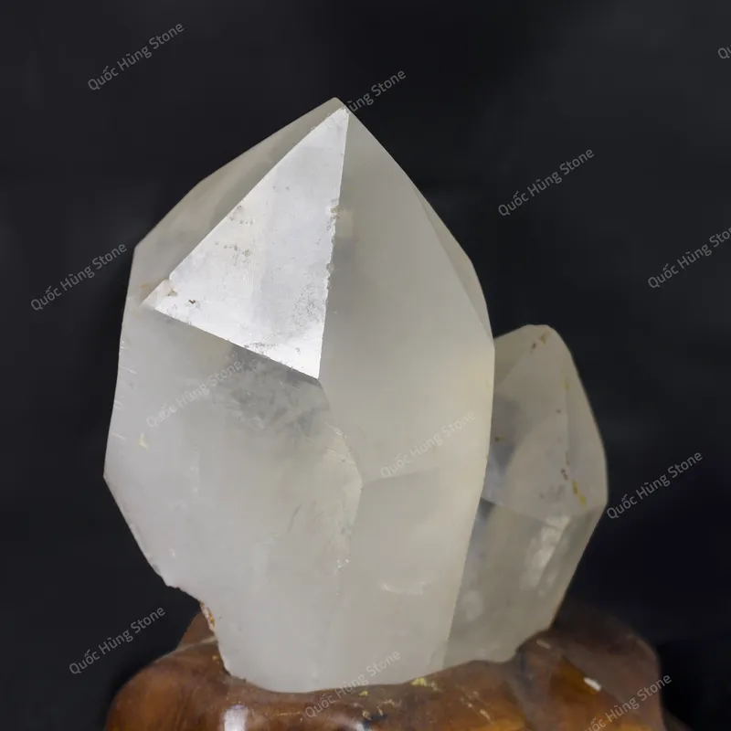 Tinh Thể Đá Thạch Anh Trắng 16x14cm