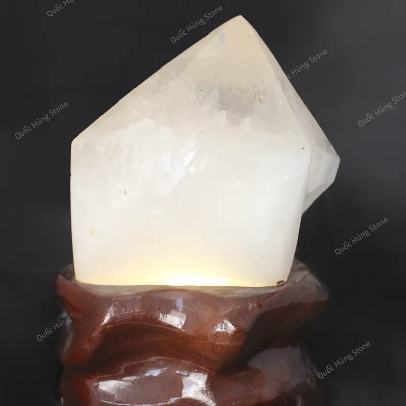 Tinh Thể Đá Thạch Anh Trắng 17x14cm