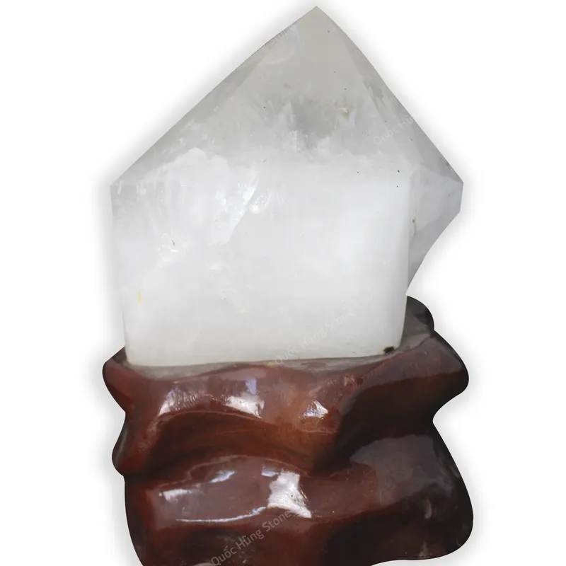 Tinh Thể Đá Thạch Anh Trắng 17x14cm