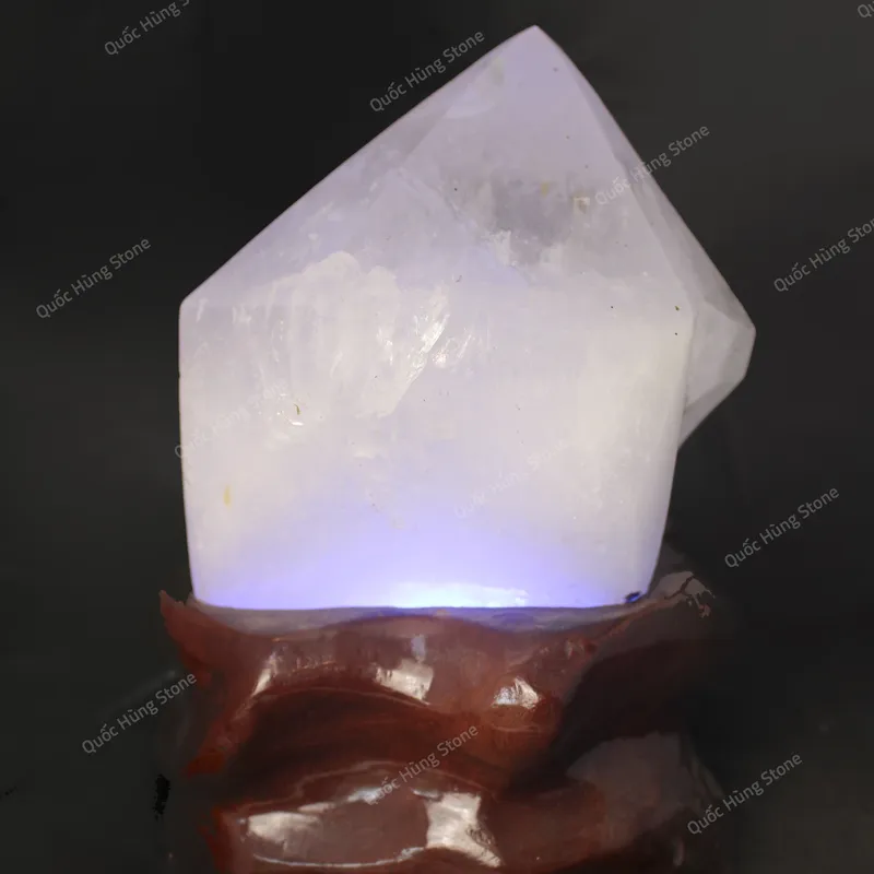 Tinh Thể Đá Thạch Anh Trắng 17x14cm