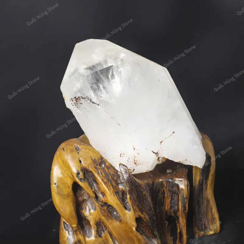 Tinh Thể Đá Thạch Anh Trắng 19x11cm