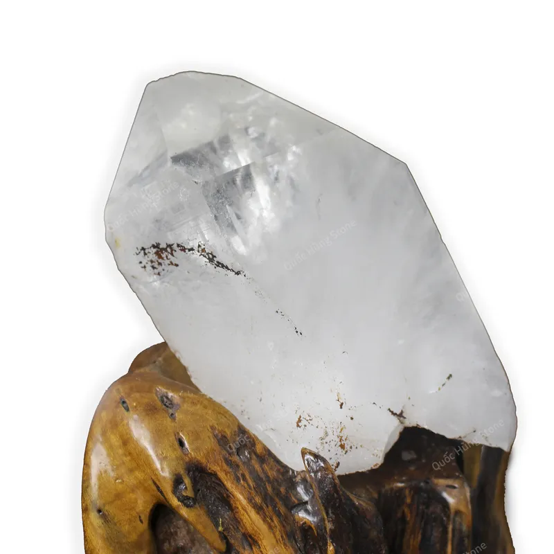 Tinh Thể Đá Thạch Anh Trắng 19x11cm