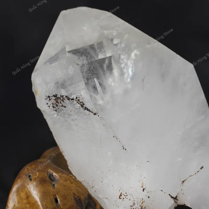 Tinh Thể Đá Thạch Anh Trắng 19x11cm