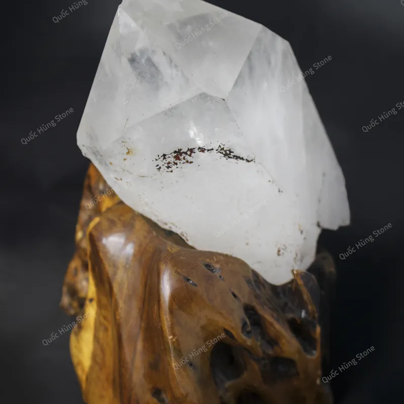 Tinh Thể Đá Thạch Anh Trắng 19x11cm