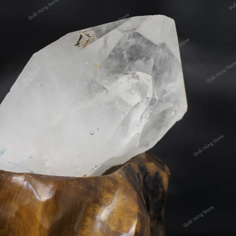 Tinh Thể Đá Thạch Anh Trắng 19x11cm