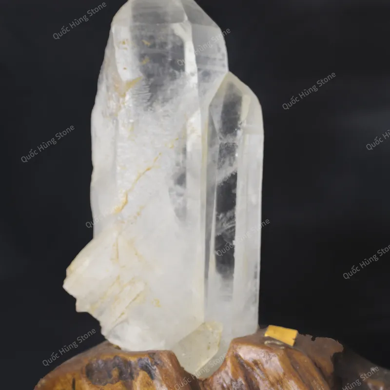 Tinh Thể Đá Thạch Anh Trắng 19x8,5cm