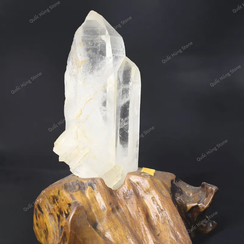 Tinh Thể Đá Thạch Anh Trắng 19x8,5cm