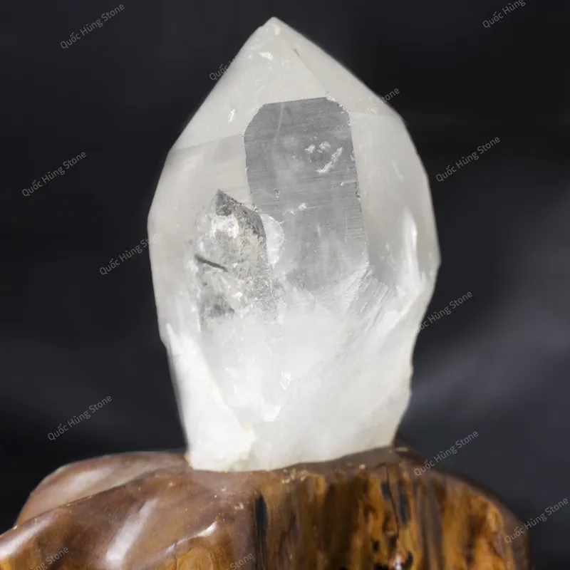 Tinh Thể Đá Thạch Anh Trắng 13x8cm