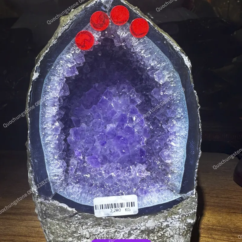 Hốc Đá Thạch Anh Tím 2.28kg – Quà Tặng Phong Thủy Sang Trọng & Ý Nghĩa