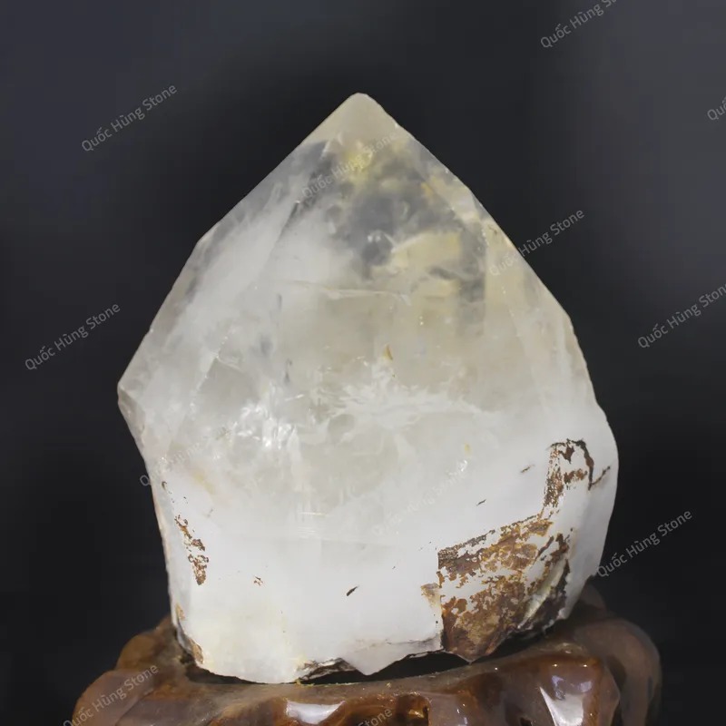 Tinh Thể Đá Thạch Anh Trắng 20x17cm