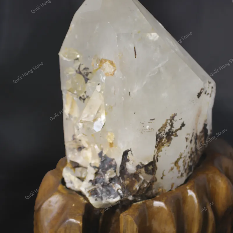 Tinh Thể Đá Thạch Anh Trắng 20x17cm