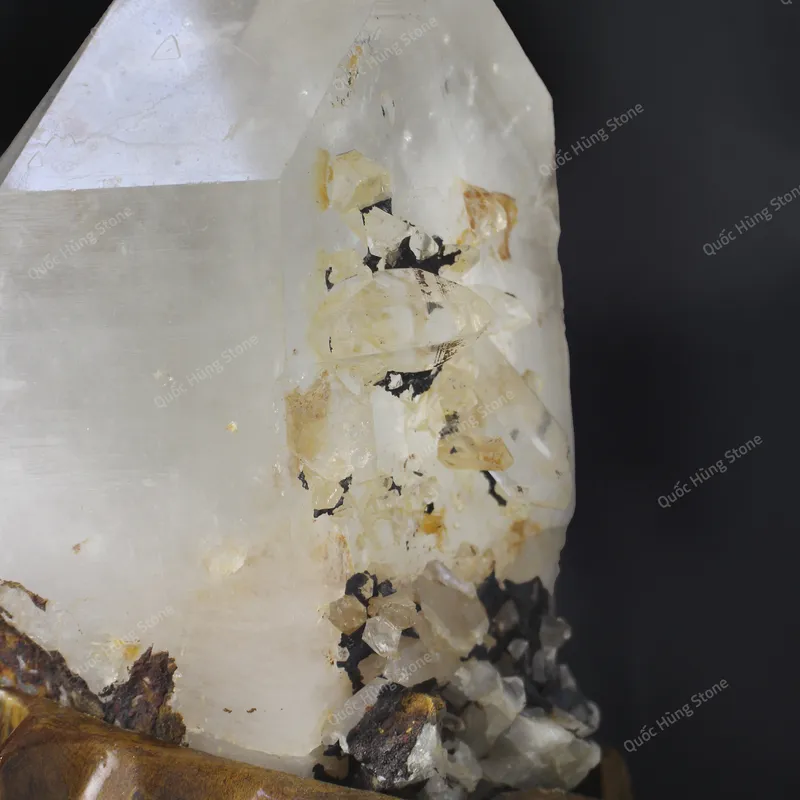 Tinh Thể Đá Thạch Anh Trắng 20x17cm