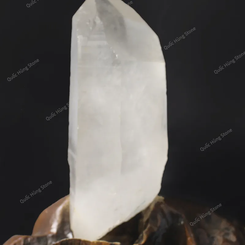 Tinh Thể Đá Thạch Anh Trắng 20x8,5cm