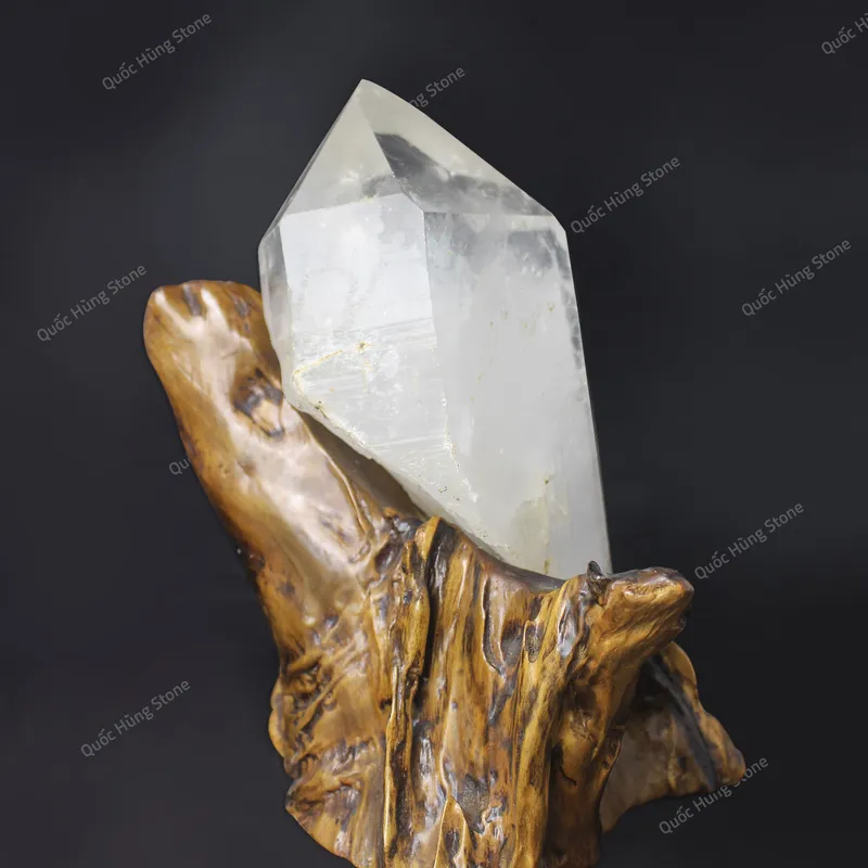 Tinh Thể Đá Thạch Anh Trắng 24x15cm