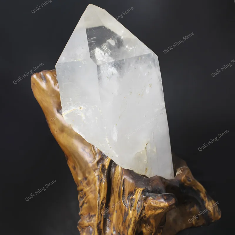 Tinh Thể Đá Thạch Anh Trắng 24x15cm