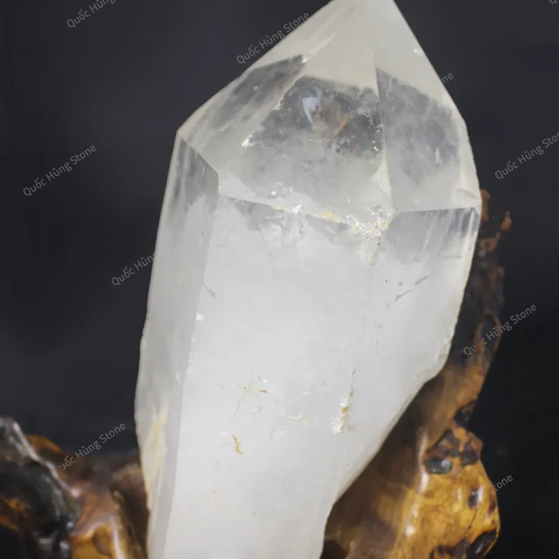 Tinh Thể Đá Thạch Anh Trắng 24x15cm