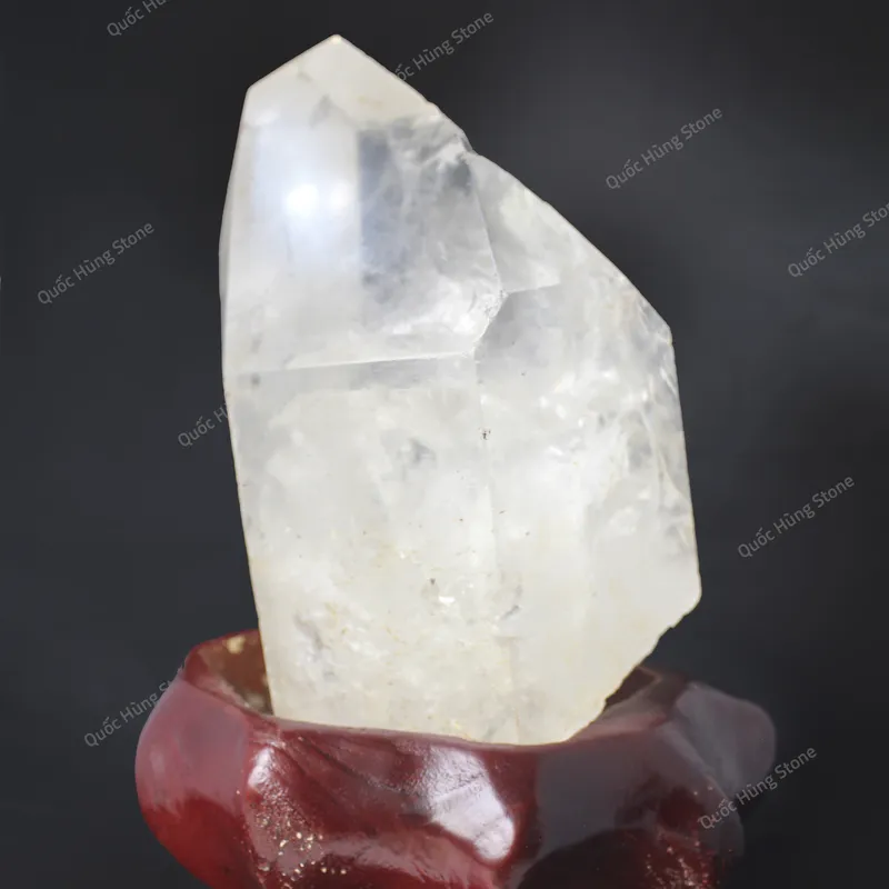 Tinh Thể Đá Thạch Anh Trắng 24x14cm