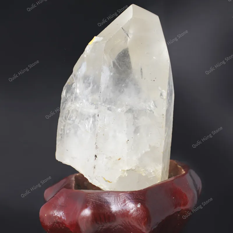 Tinh Thể Đá Thạch Anh Trắng 24x14cm