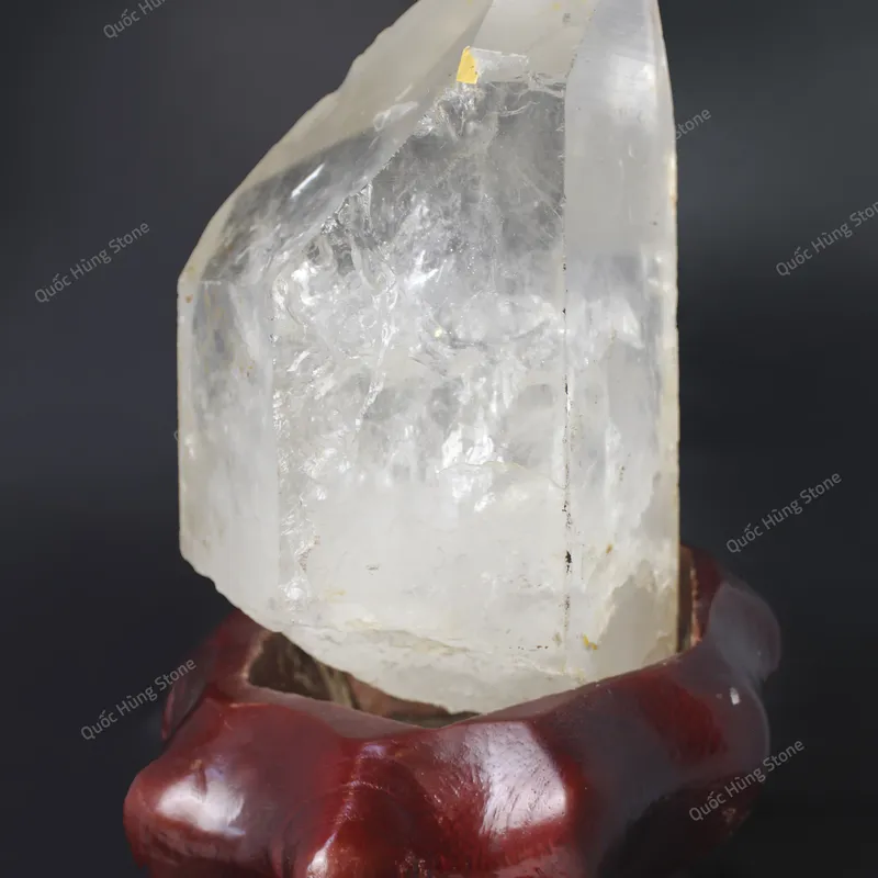 Tinh Thể Đá Thạch Anh Trắng 24x14cm