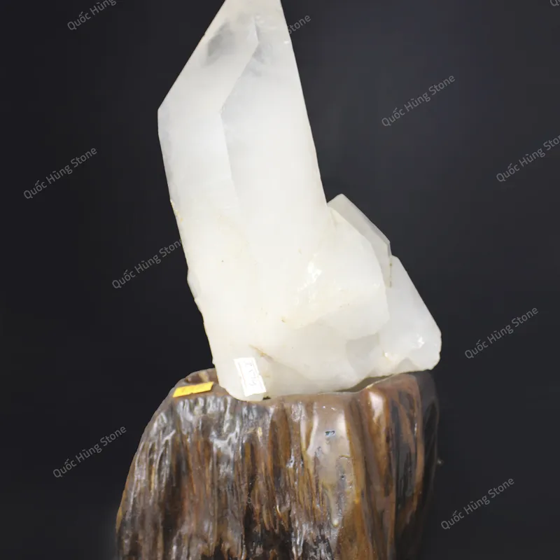 Tinh Thể Đá Thạch Anh Trắng 25x10cm