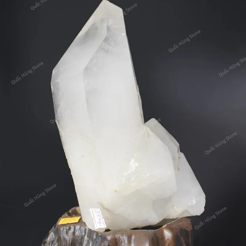 Tinh Thể Đá Thạch Anh Trắng 25x10cm