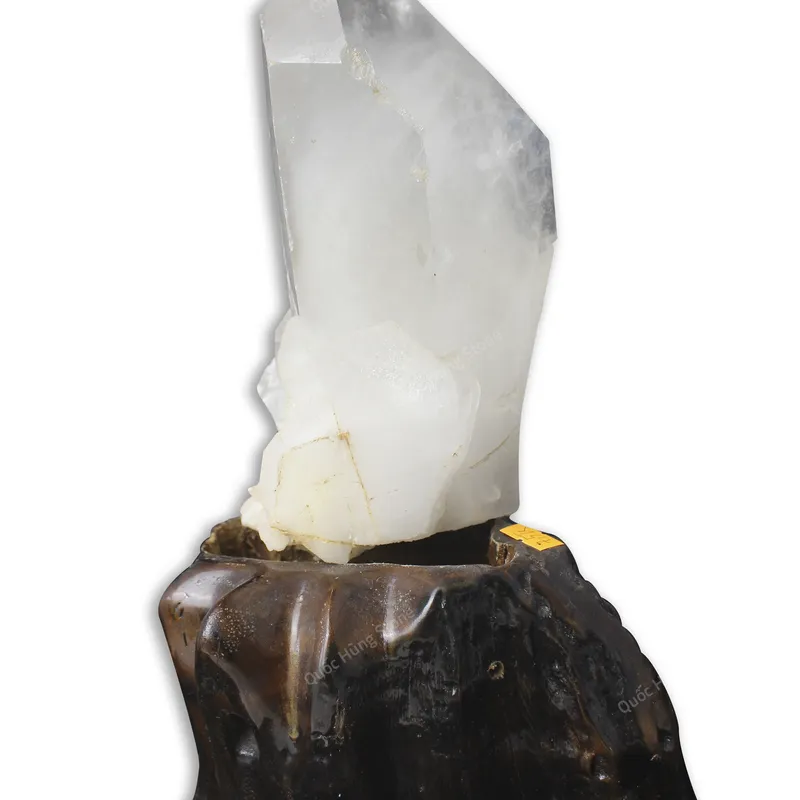 Tinh Thể Đá Thạch Anh Trắng 25x10cm