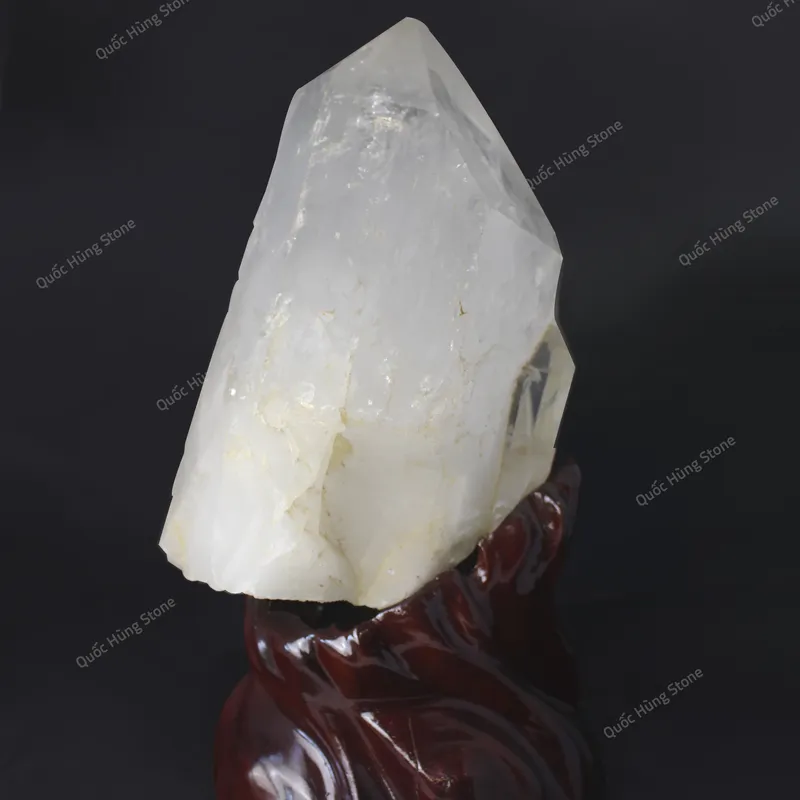 Tinh Thể Đá Thạch Anh Trắng 26x15cm