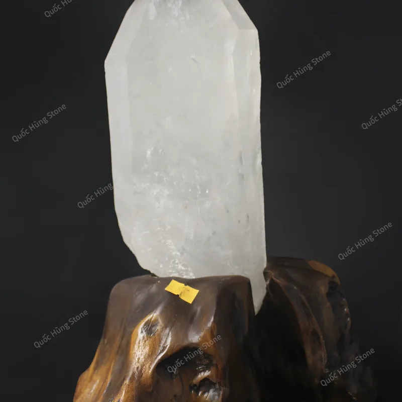 Tinh Thể Đá Thạch Anh Trắng 29x11cm