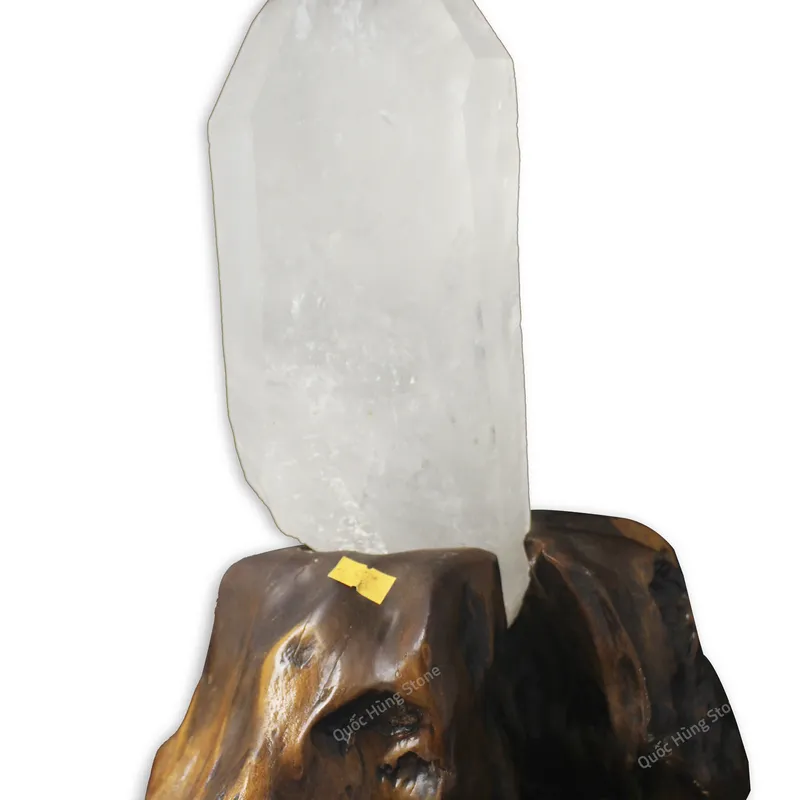 Tinh Thể Đá Thạch Anh Trắng 29x11cm