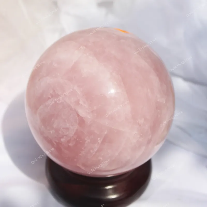 Quả Cầu Đá Thạch Anh Hồng - 3,36kg