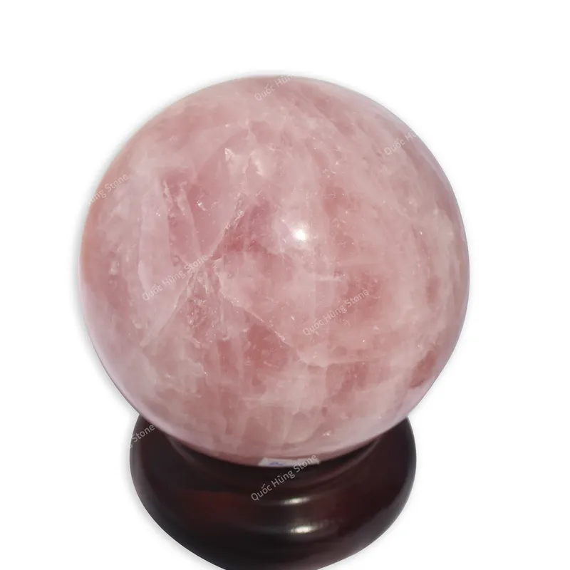Quả Cầu Đá Thạch Anh Hồng - 3,36kg
