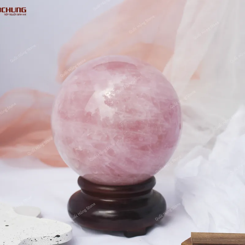 Quả Cầu Thạch Anh Hồng - 3,76kg