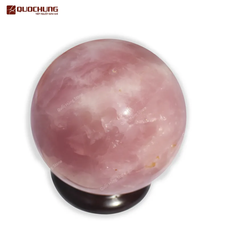 Quả Cầu Đá Thạch Anh Hồng (ĐK15cm)