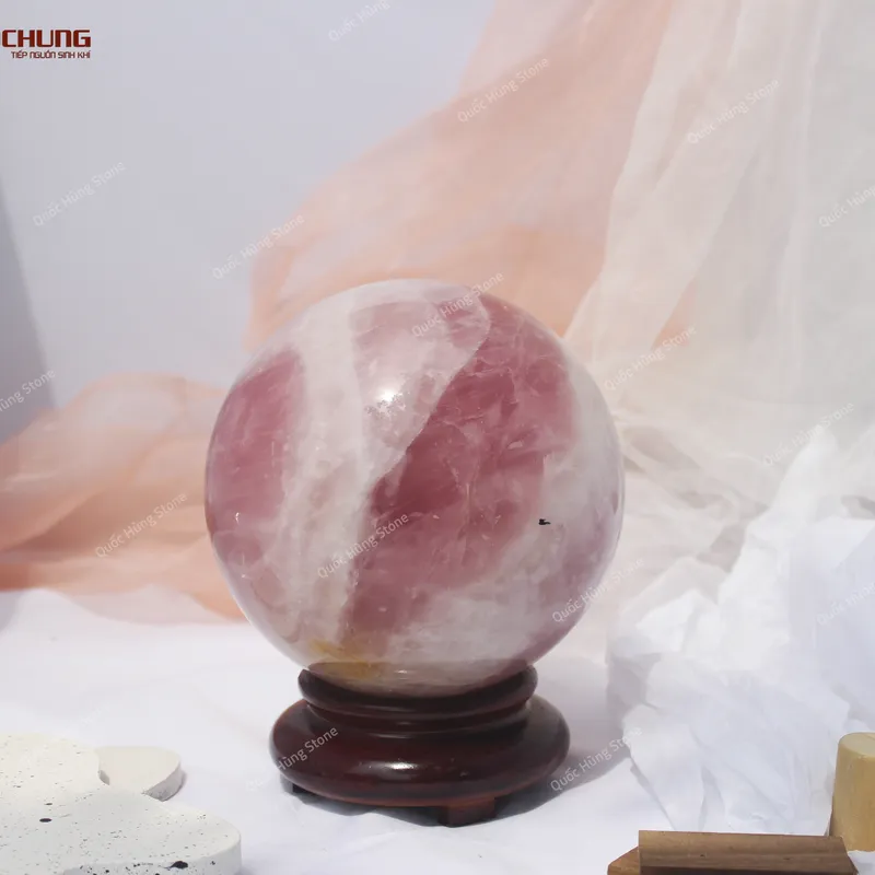 Quả Cầu Thạch Anh Hồng - 4,3kg