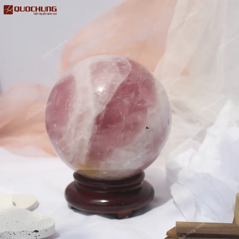 Quả Cầu Thạch Anh Hồng - 4,3kg