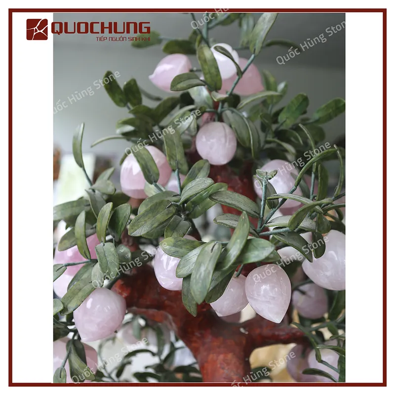 Cây Đào Đá Thạch Anh Hồng