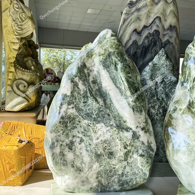 Núi Đá Serpentine Xanh Tự Nhiên 100kg