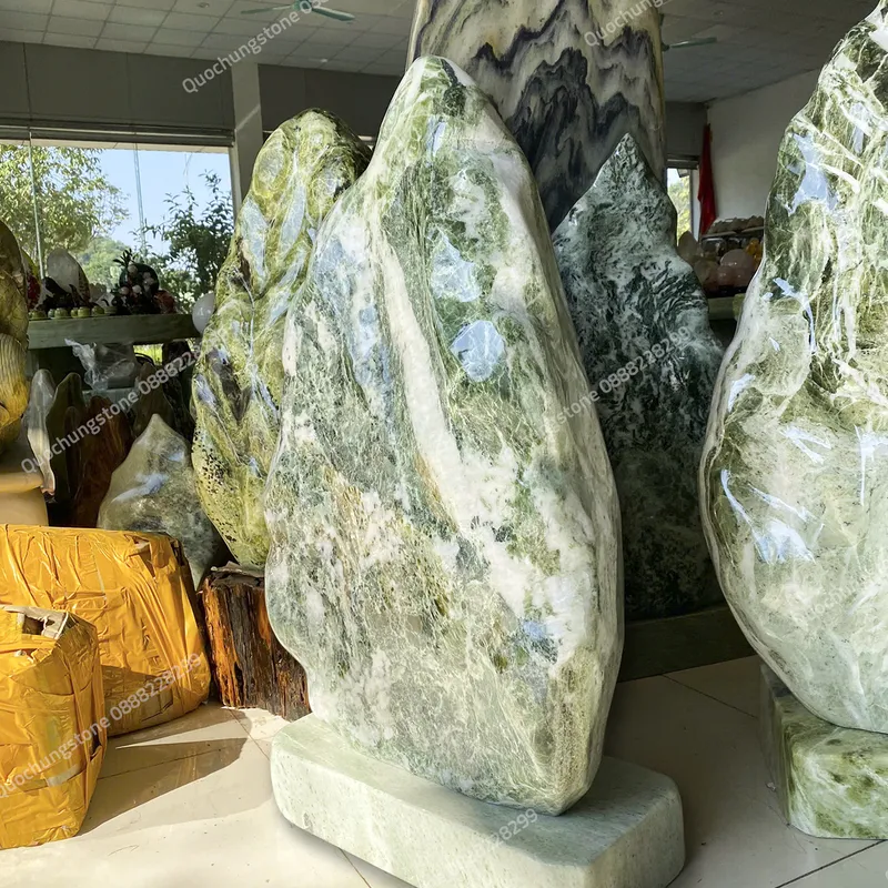 Núi Đá Serpentine Xanh Tự Nhiên 100kg