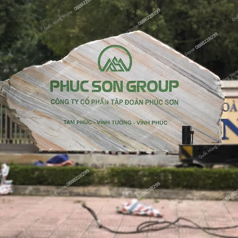 Biển Hiệu Trường Học Bằng Đá Nguyên Khối