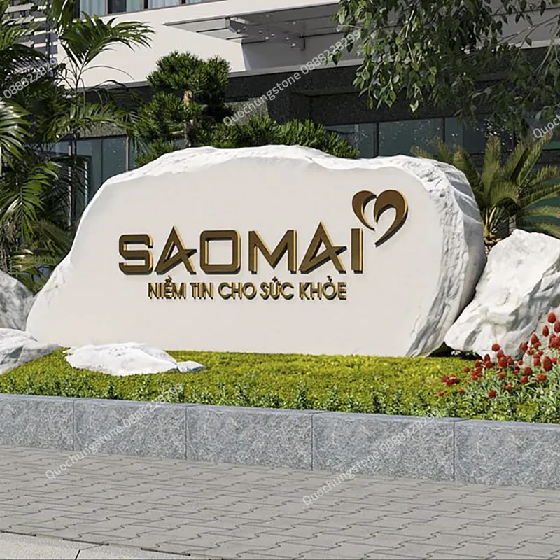 Biển Hiệu Đá Tự Nhiên Tạo Dựng Hình Ảnh Doanh Nghiệp Vững Mạnh
