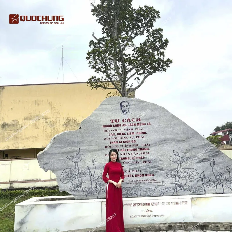 Biển Hiệu Bằng Đá Trắng Tự Nhiên