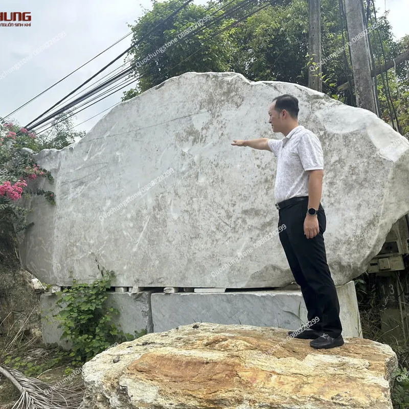 Biển Hiệu Bằng Đá Trắng Tự Nhiên