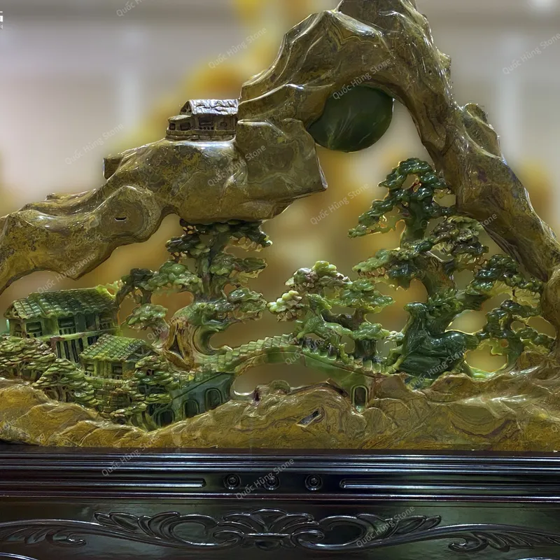 Tác Phẩm Bồng Lai Tiên Cảnh Ngọc Onyx - 108x62cm