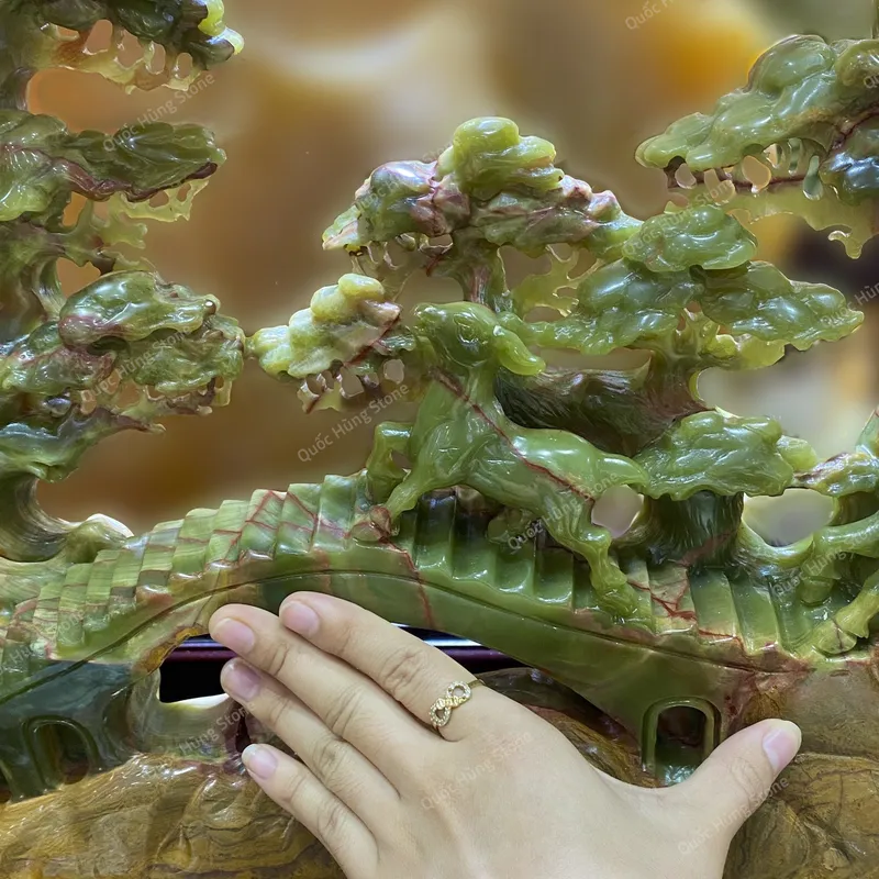 Tác Phẩm Bồng Lai Tiên Cảnh Ngọc Onyx - 108x62cm