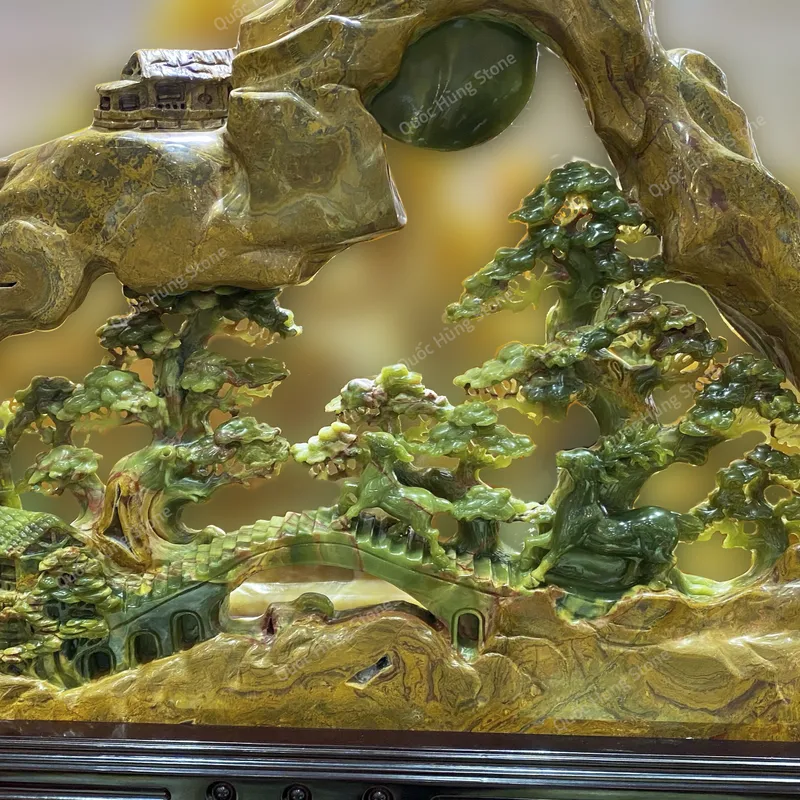 Tác Phẩm Bồng Lai Tiên Cảnh Ngọc Onyx - 108x62cm