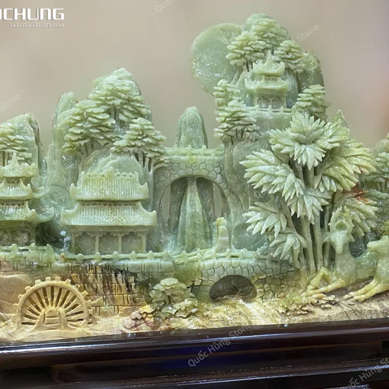 Tác Phẩm Bồng Lai Tiên Cảnh Ngọc Tụ Nham - 46x29cm