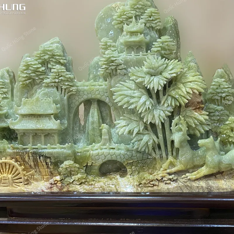 Tác Phẩm Bồng Lai Tiên Cảnh Ngọc Tụ Nham - 46x29cm